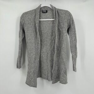 Beryll Womens Cashmere Sweater S Gray Minimalist Luxe Soft Cozy Open Cardigan‎